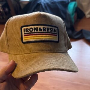 Iron & Resin Beige Corduroy Cap
